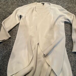 Eileen Fisher Cream Knit Cardigan medium organic cotton